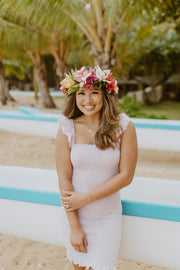 Live, Love, & Lavender Smocked Mini Dress