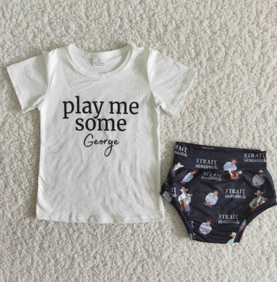 Play Me Some George Baby Bummies Set