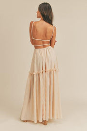 Hot Girl Summer Cut-out Maxi Dress (Natural)