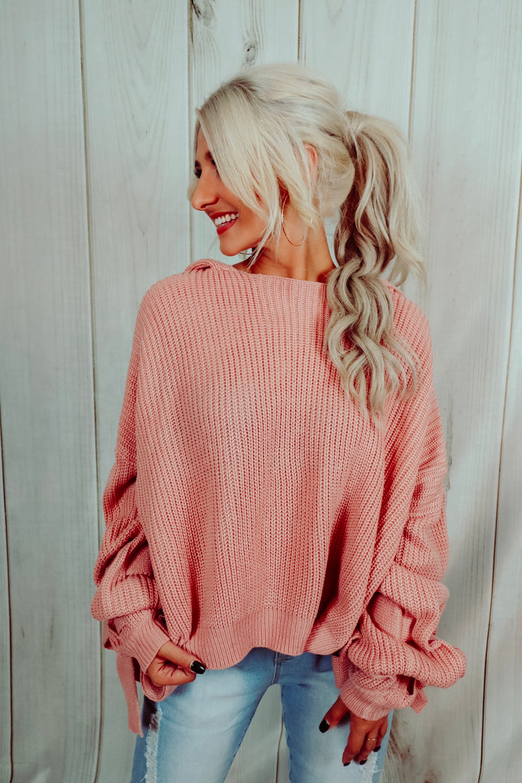 Pretty in Pink Sweater Hoodie