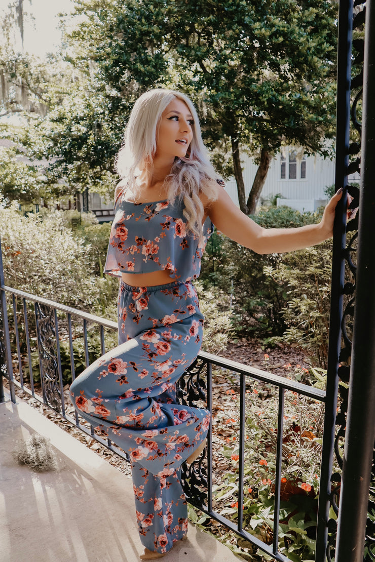 Fearless Floral Cut Out Jumpsuit