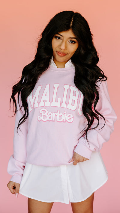 Malibu Barbie Graphic Sweatshirt (Pink)