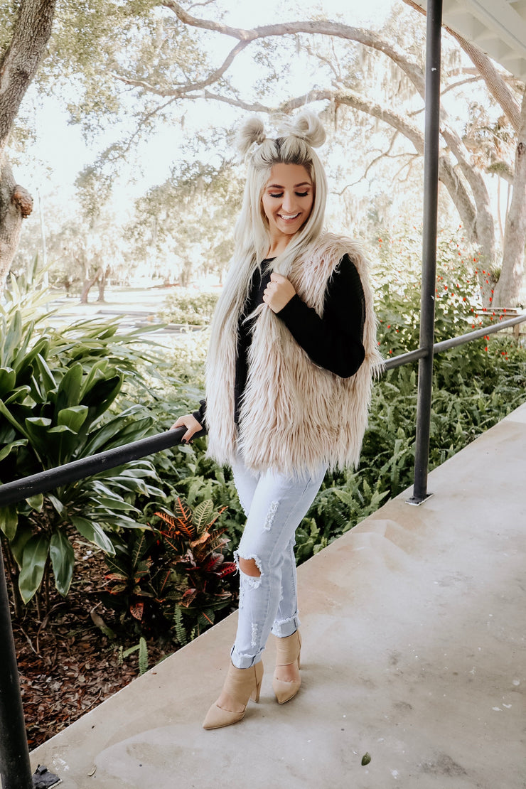 Are Your For Real Faux Fur Vest