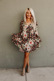 Lilly and Leopard Babydoll Dress