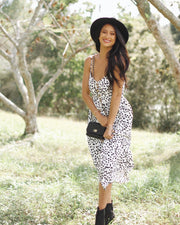 Lassie Leopard Midi Dress