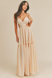 Hot Girl Summer Cut-out Maxi Dress (Natural)