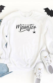 Mom-ster Graphic Sweatshirt (White