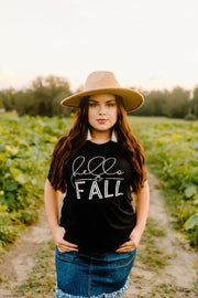 Hello Fall Graphic Tee (Black)