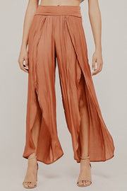 Tulip Hem Ginger Flare Pants