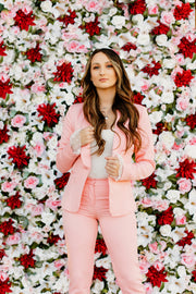 Boss Babe Blazer and Pant Set (Pink)