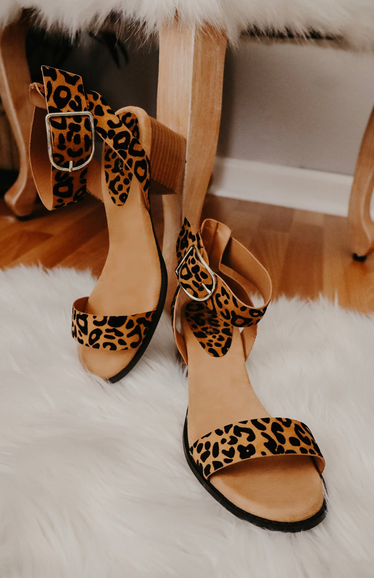 Take a Walk on the Wild Side Low Heeled Sandals