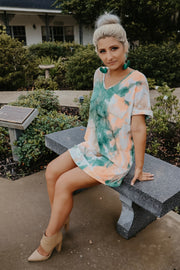 Polly Pocket Tie Dye Midi Dress