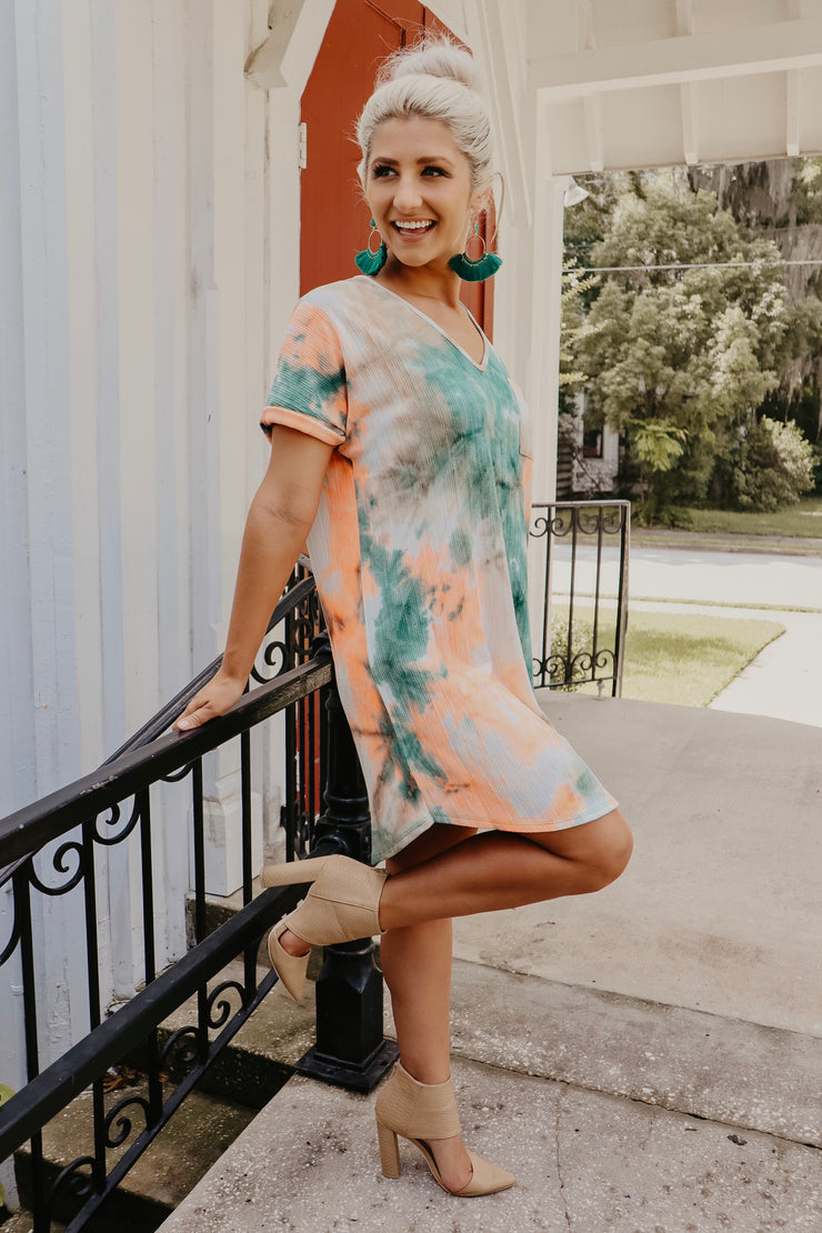 Polly Pocket Tie Dye Midi Dress