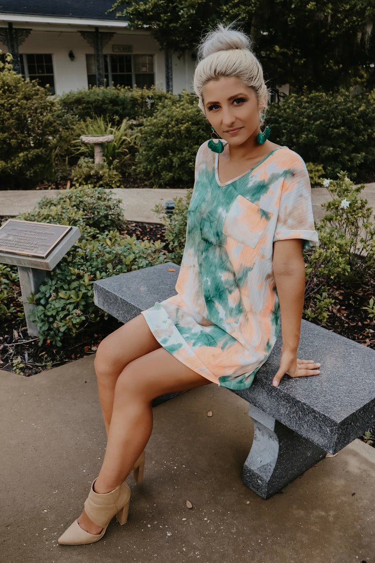 Polly Pocket Tie Dye Midi Dress