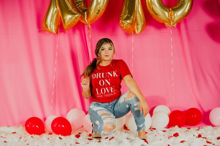 Drunk on Love (And Tequila) Graphic Tee