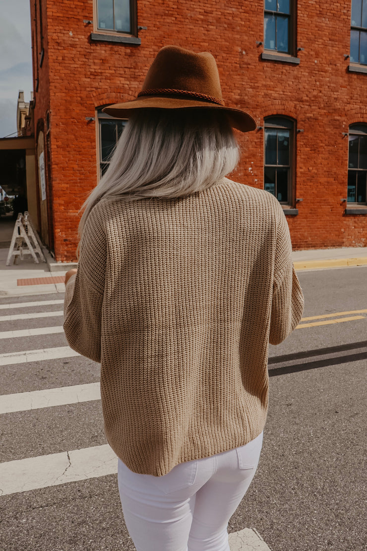 Key to My Heart Sweater (Taupe)