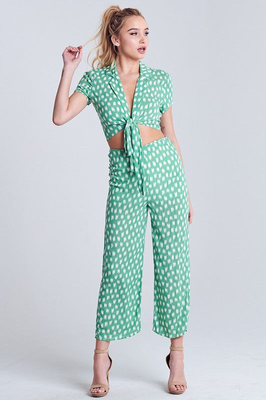 Paradise Patterned Two Piece Set