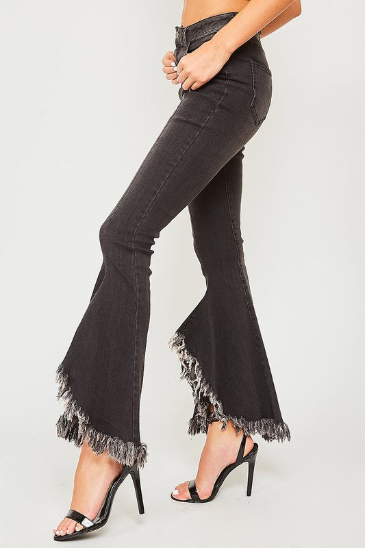 Fantasy Frayed Southern Belle Bottoms ( Black Denim )