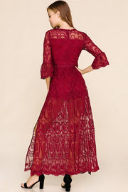 Be Mine Lace Maxi Dress