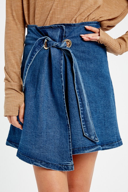 If You Dare Denim Jean Skirt