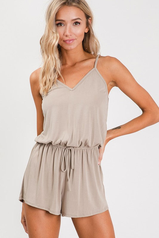 All Natural Sleeveless Romper