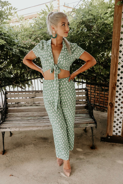 Paradise Patterned Two Piece Set