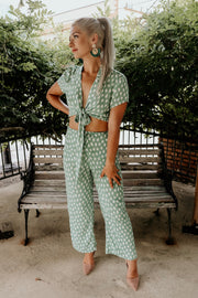 Paradise Patterned Two Piece Set