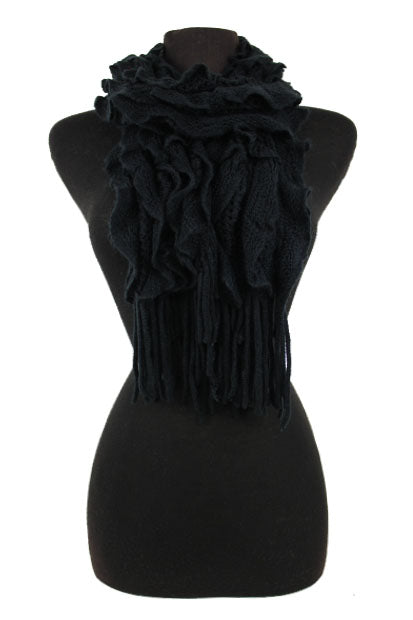 Baby its Cold Outside Layered Fringe Scarfs