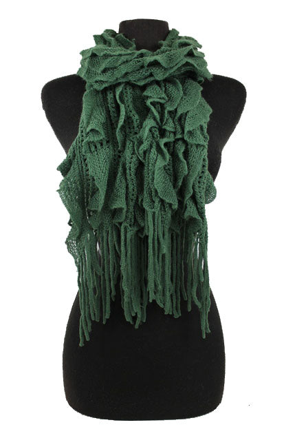 Baby its Cold Outside Layered Fringe Scarfs