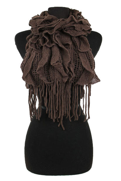 Baby its Cold Outside Layered Fringe Scarfs