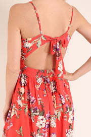 Sunset Floral Smock Dress