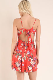 Sunset Floral Smock Dress