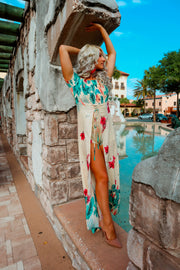 Bomb and Bold Tropical Overlay Romper